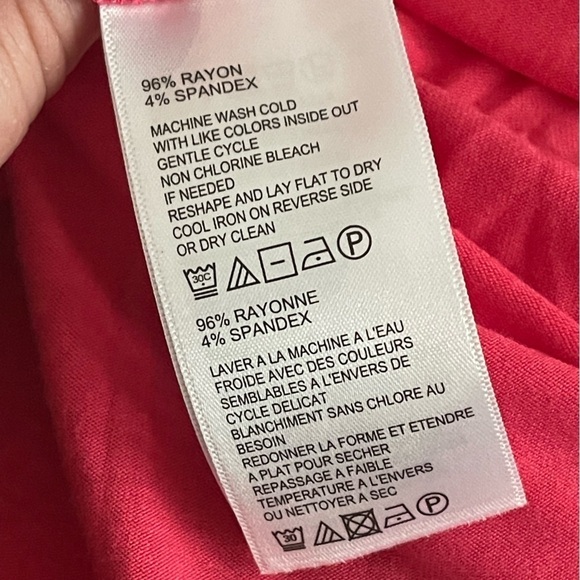 Tommy Bahama rayon pink flutter sleeve v neck midi dress - Picture 4 of 6